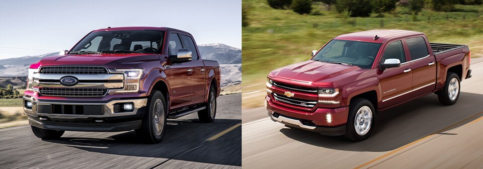 2018 Ford F-150 vs Chevrolet Silverado 1500