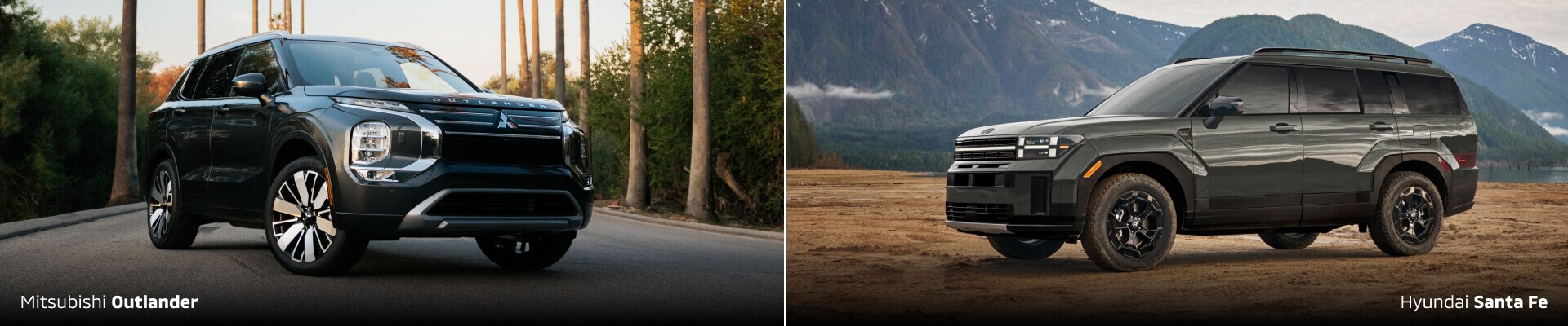 Mitsubishi Outlander vs. Hyundai Santa Fe