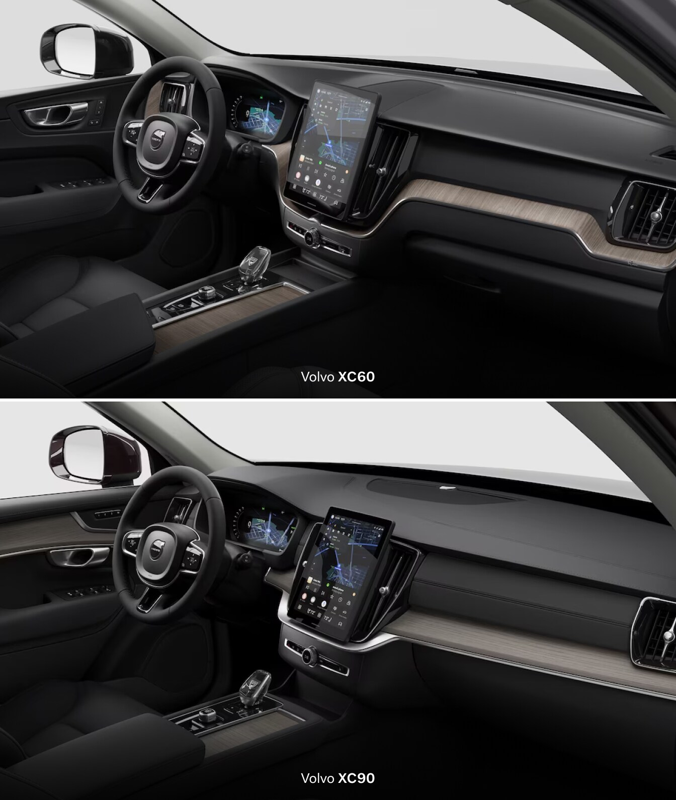 Volvo XC60 vs. Volvo XC90 Interior