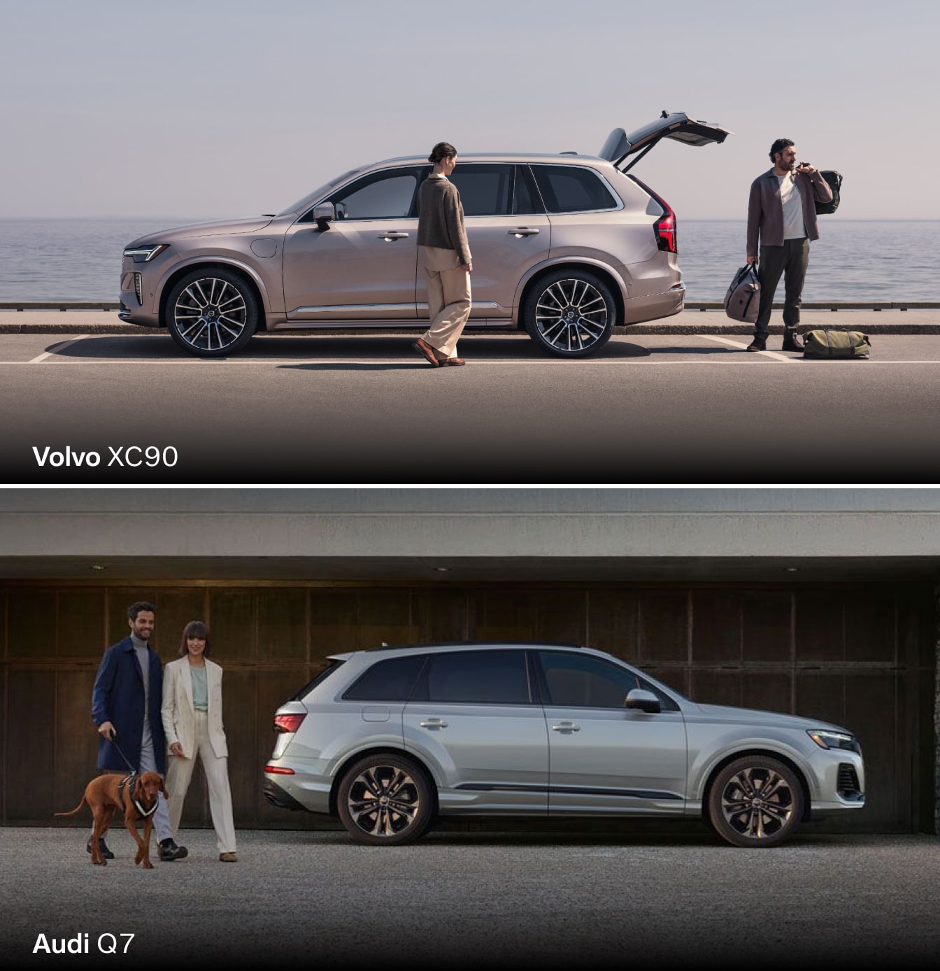 Volvo XC90 vs. Audi Q7 Comparison: Dimensions & Capacities
