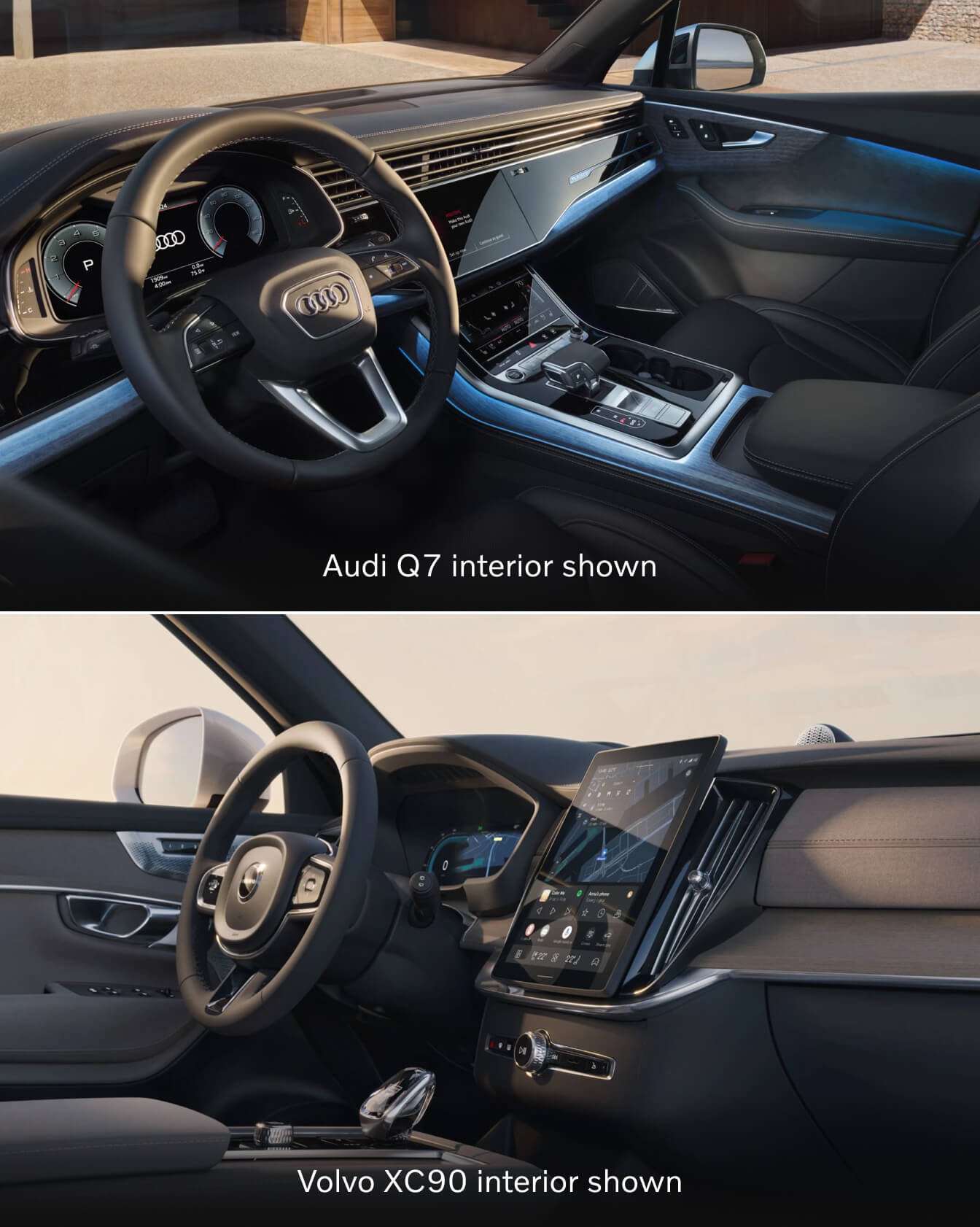 Volvo XC90 vs. Q7: Interior Benefits