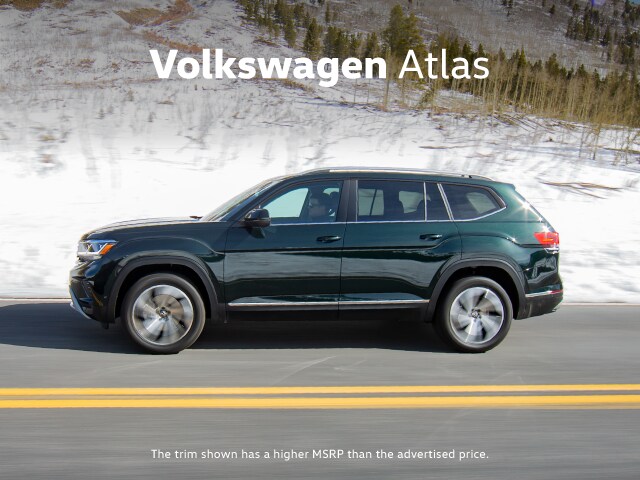 2020 VW Atlas. The trim shown has a higher MSRP than the advertised price. 2022 VW Atlas. The trim shown has a higher MSRP than the advertised price.