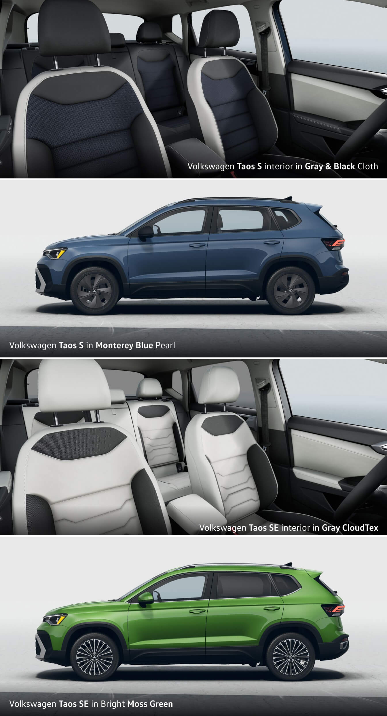 VW Taos Trim Comparison