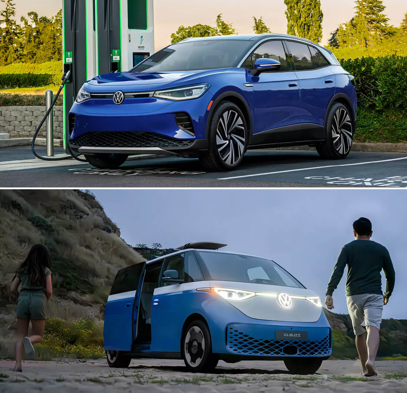 Volkswagen Vehicles That Charge: Meet the VW ID.4 and the VW ID. Buzz