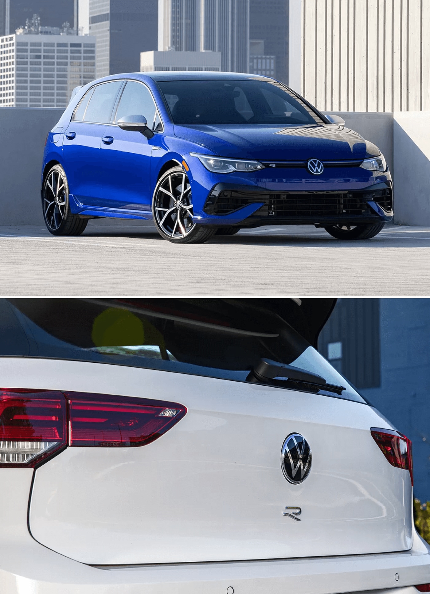 2023 Volkswagen Golf R vs. 2023 Mazda3 Hatchback Trims