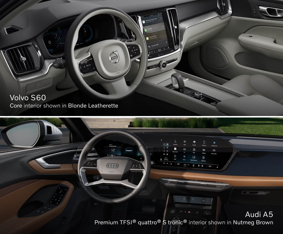 Volvo S60 vs. Audi A5 Interior