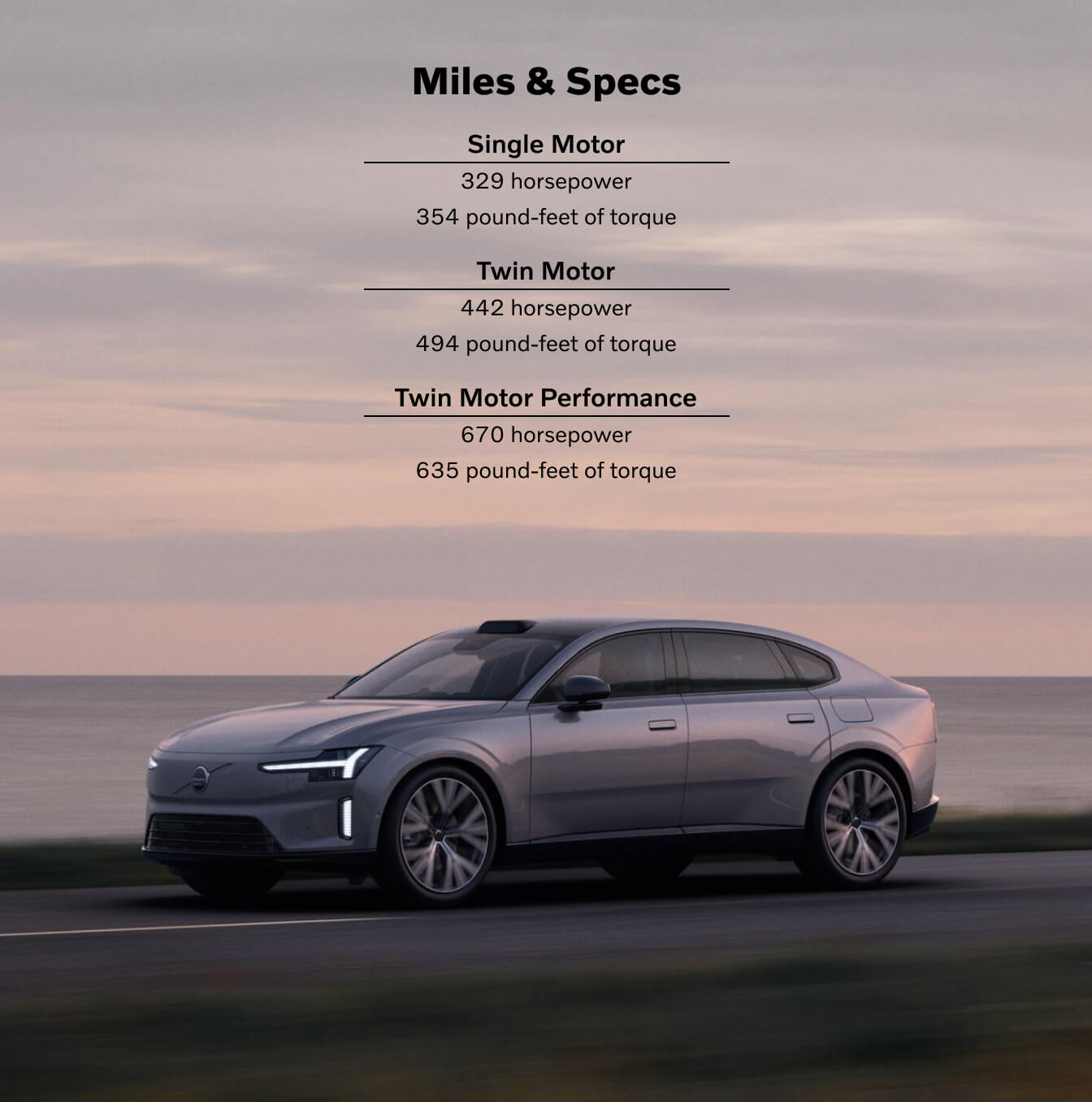 Volvo ES90 Range Miles & Specs