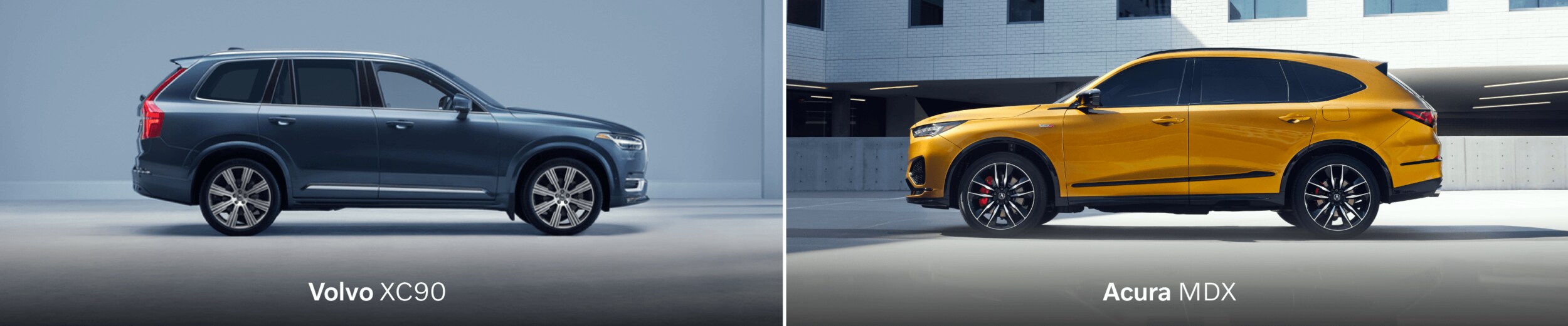 GVD_Volvo_XC90_vs_MDX_HERO.png 2023 Volvo XC90 vs. 2023 Acura MDX