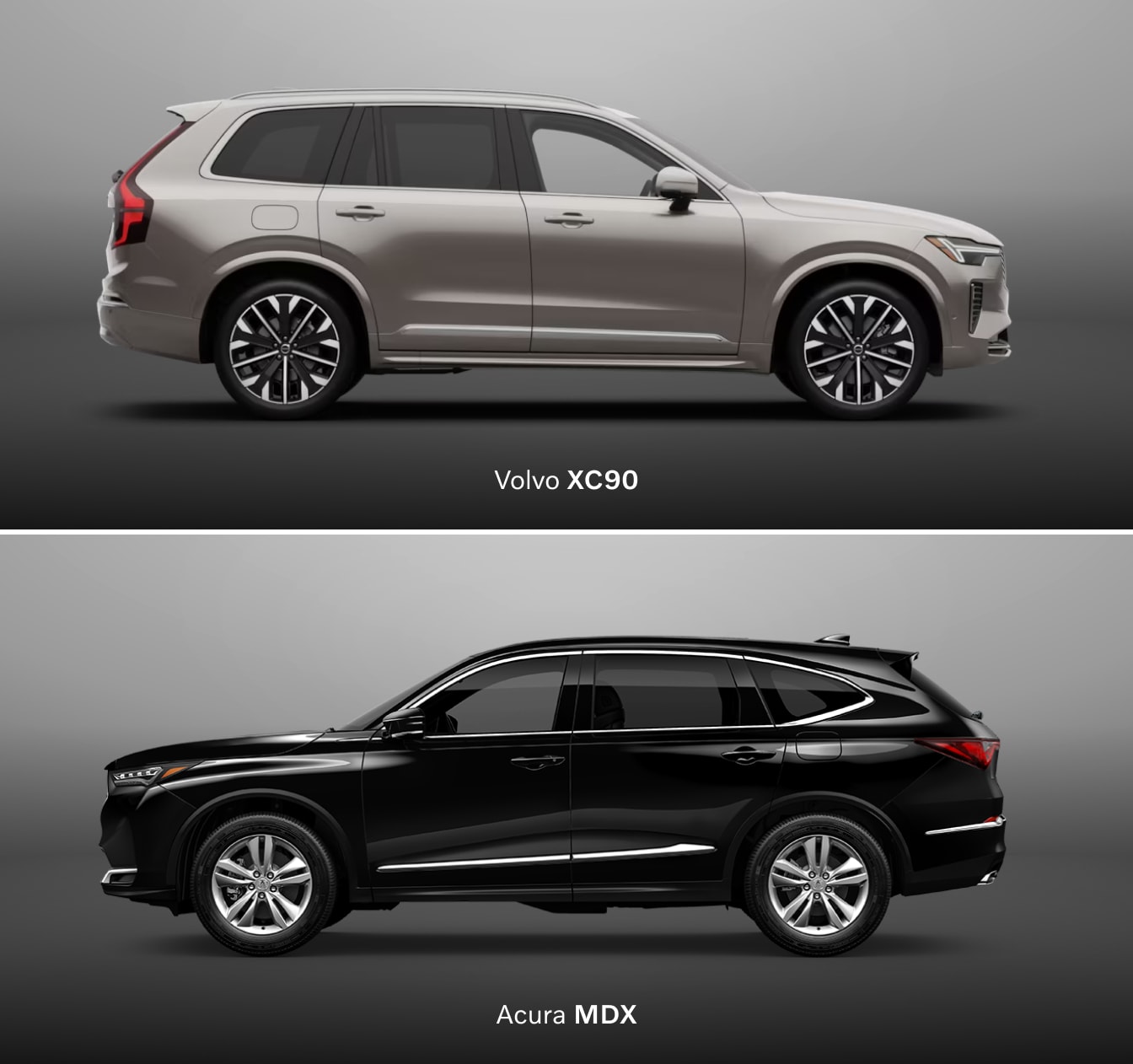 Acura MDX Vs. Volvo XC90 Dimensions