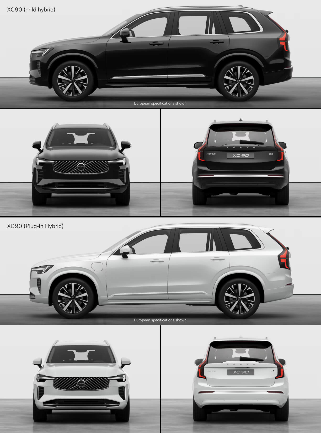 Volvo XC90 Mild Hybrid vs. Recharge Plug-in Hybrid Performance