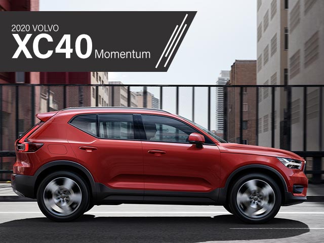 2020 red Volvo XC40 SUV for lease in south florida