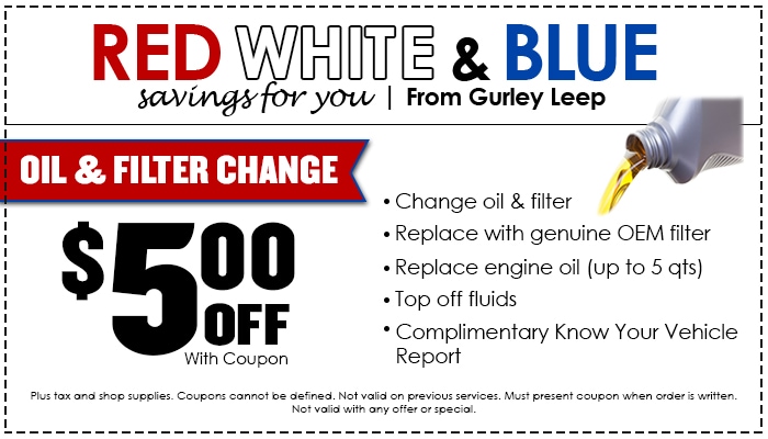 $5 off oil and filter $5 off oil and filter