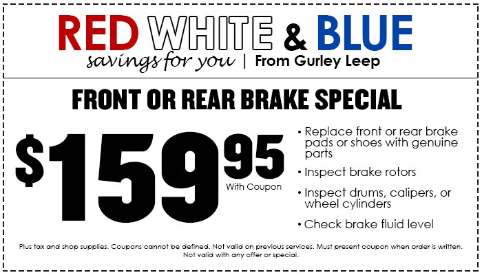 $159.95 Brake Special $159.95 Brake Special