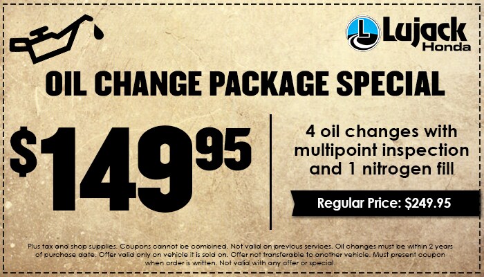 Oil Change Package Oil Change Package
