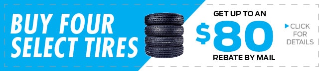 4 Tire $70 Mail-In Rebate Coupon, Duluth