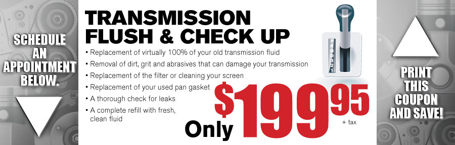 Money Saving Auto Service Coupon from Gwinnett Place Ford in Duluth near Atlanta for Transmission Flush
