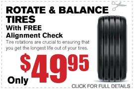 Tire Rotate & Balance Service Specials Duluth GA