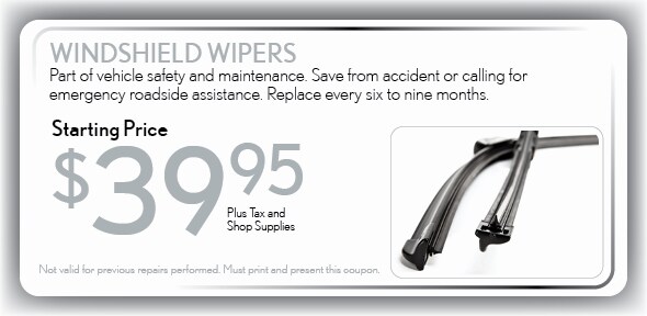 Replace Front Wiper Blades