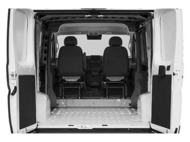 Ram ProMaster cargo area seen through the open rear doors