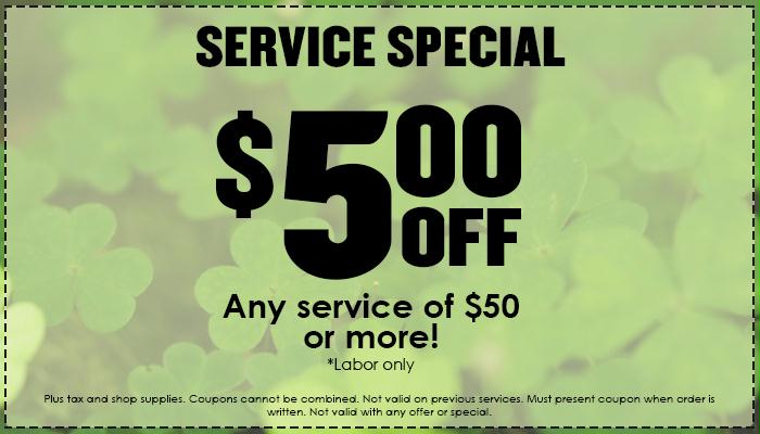 $5 Service Special $5 Service Special