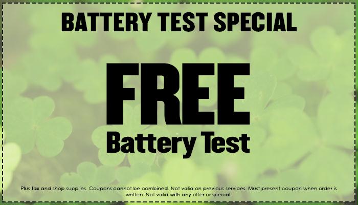 Battery Service Special Battery Service Special