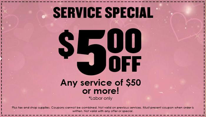 $5 Service Special $5 Service Special
