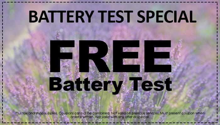 Battery Service Special Battery Service Special