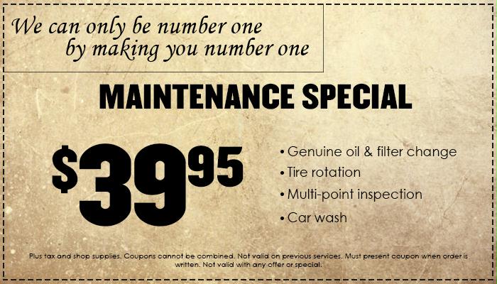 Maintenance Special Maintenance Special