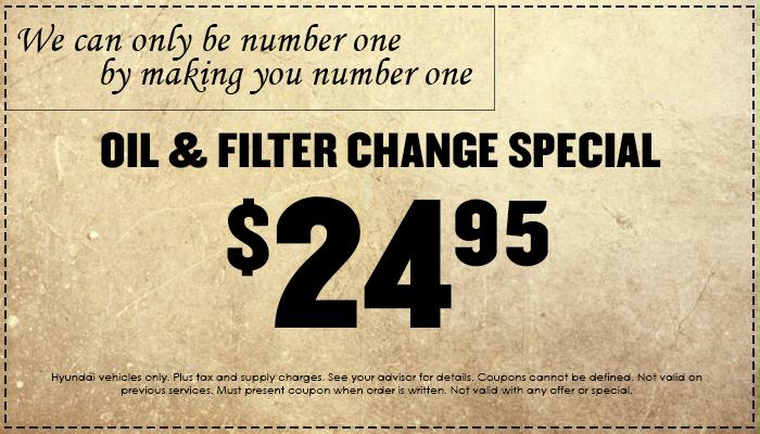 Oil & Filter Change Oil & Filter Change