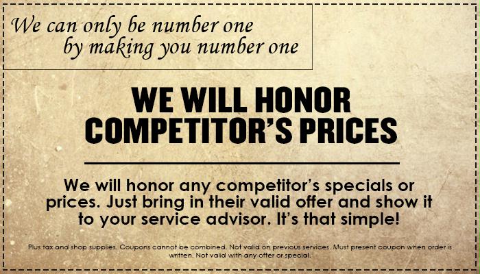 Honor Competitor Prices Honor Competitor Prices