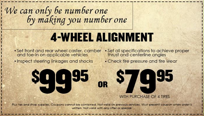 4 Wheel Alignment Special 4 Wheel Alignment Special