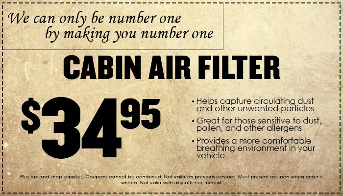 Cabin Air Special Cabin Air Filter Special