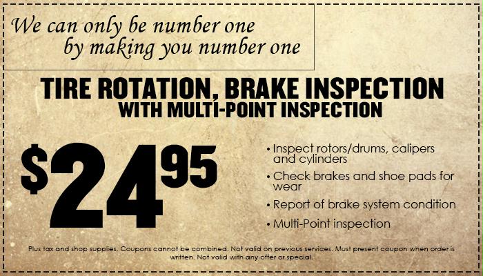 Tire Rotation Special Tire Rotation Special