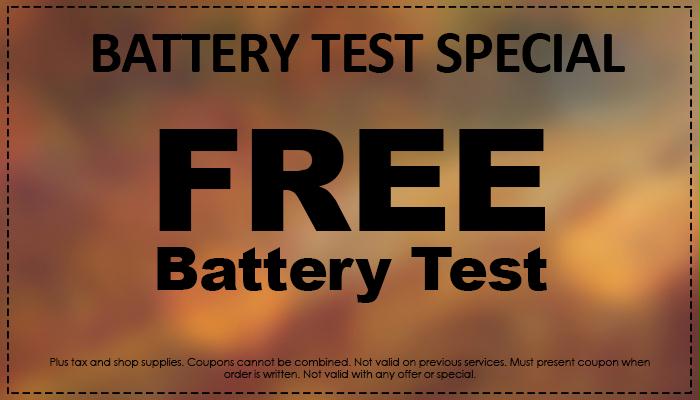 Battery Service Special Battery Service Special