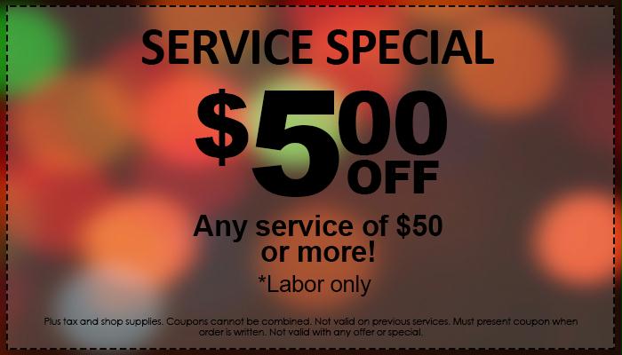 $5 Service Special $5 Service Special