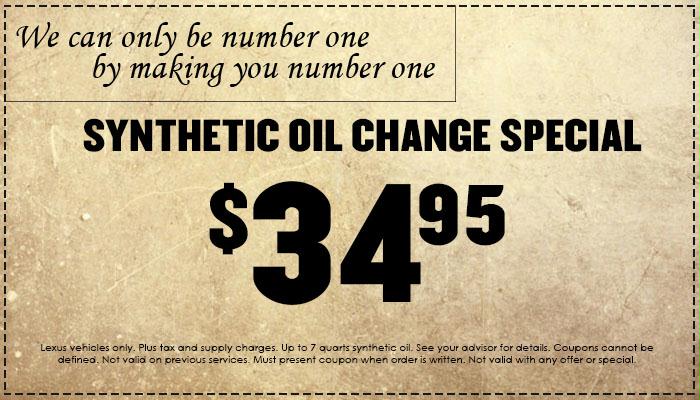 Oil Change Special Oil Change Special