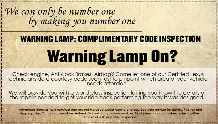 Warning Light Inspection Warning Light Inspection
