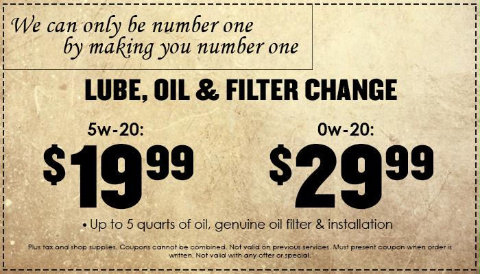 Oil Change Bundle Oil Change Bundle