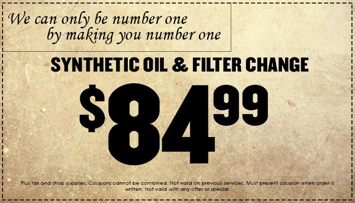 Oil Change Special Oil Change Special