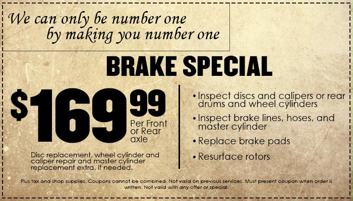 Brakes Special Brakes Special