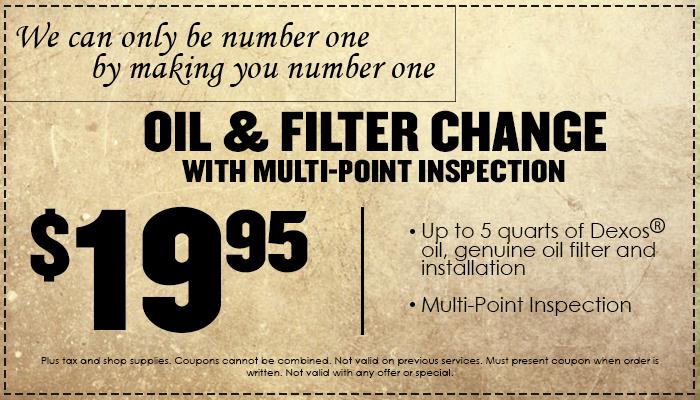 Oil Change & Multi-point Inspection Oil Change & Multi-point Inspection