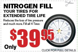 Nitrogen Tire Fill Service Specials Duluth GA