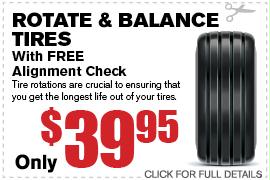 Tire Rotate & Balance Service Specials Duluth GA