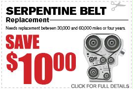 Ford Serpentine Belt Replacement & Repair Specials Duluth GA