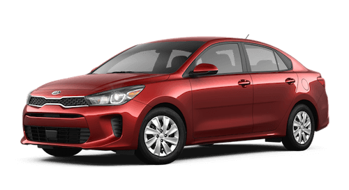 2019 Kia Rio A red 2019 Kia Rio