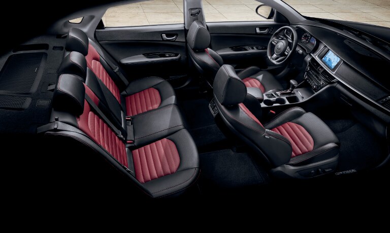 2020 Kia Optima Interior The interior seating on the 2020 Kia Optima