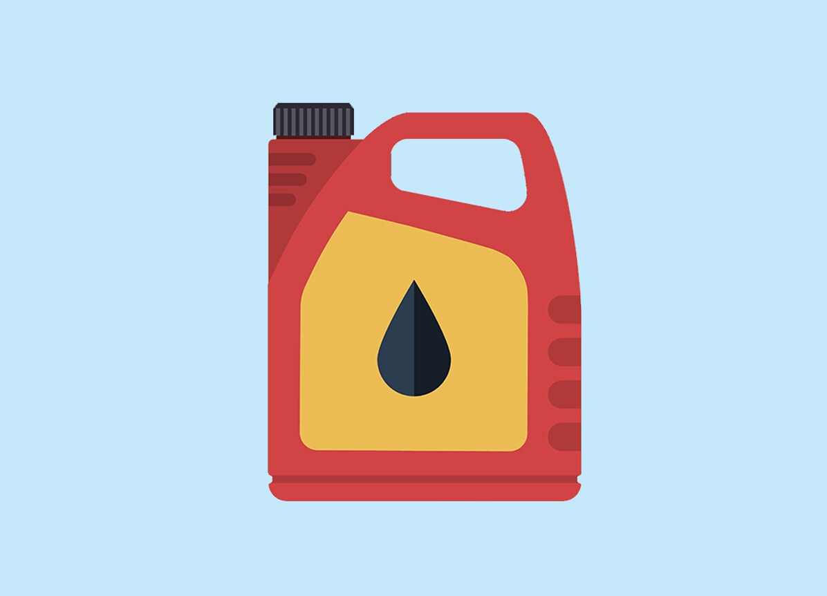 How to Get Your Car Summer Ready at Haddad Hyundai in Pittsfield, MA | Illustration of red container with oil logo on it