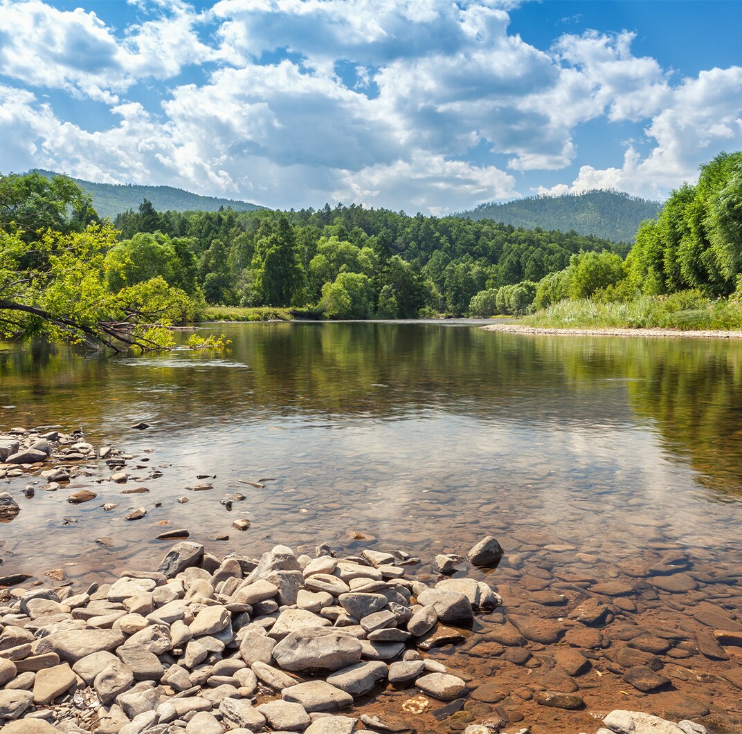 Haddad Hyundai Dealership near Great Barrington, MA | View of a river with trees and clear sky