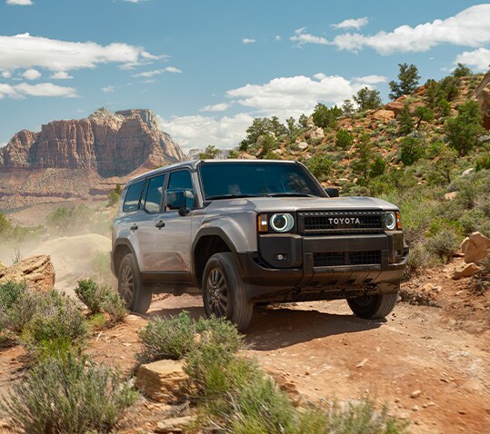 2024 Toyota Land Cruiser at Haddad Toyota in Pittsfield, MA | front profile of a 2024 Toyota Land Cruiser First edition