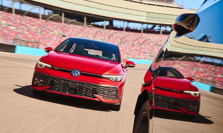 2025 Volkswagen Golf R racing head-on